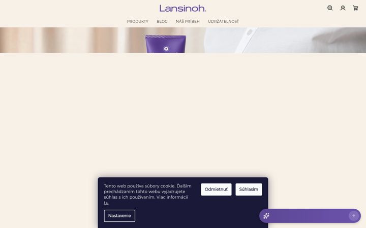 Screenshot of lansinoh.sk