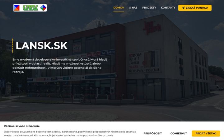 Screenshot of lansk.sk