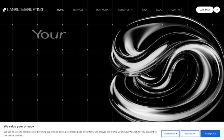 Screenshot of lanskimarketing.com