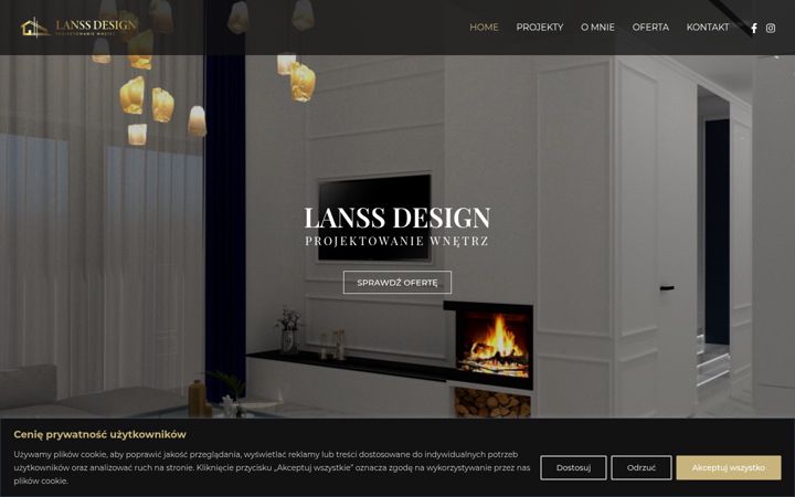 Screenshot of lanssdesign.pl