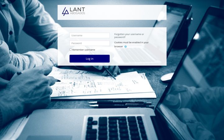Screenshot of lant-abogados.com
