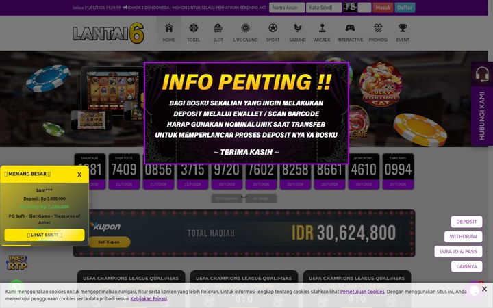 Screenshot of lantai6.ac