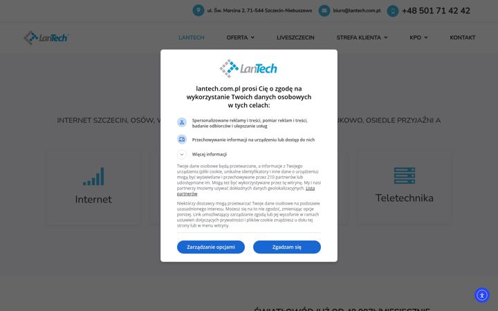 Screenshot of lantech.com.pl