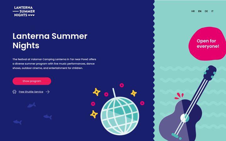 Screenshot of lanternasummernights.com