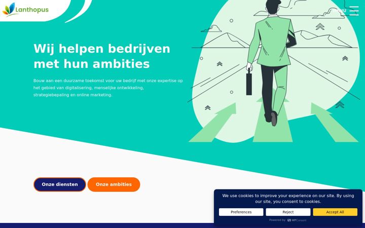 Screenshot of lanthopus.nl