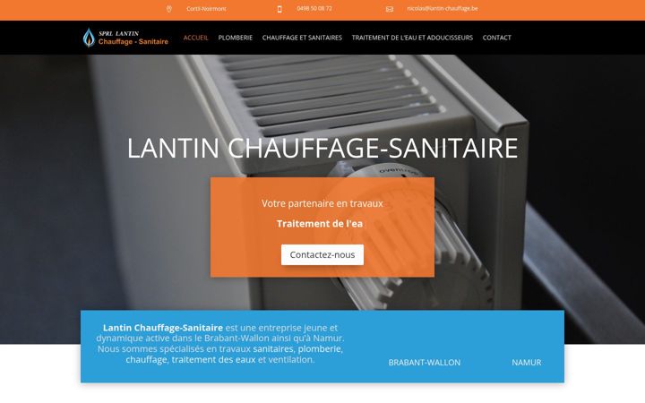 Screenshot of lantin-plomberie.be