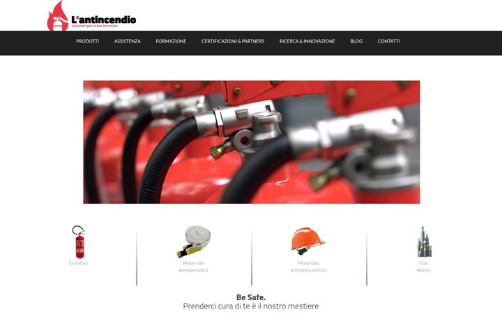 Screenshot of lantincendio.it