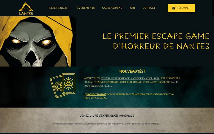 Screenshot of lantre.fr