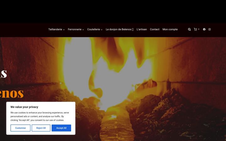 Screenshot of lantredebelenos.fr