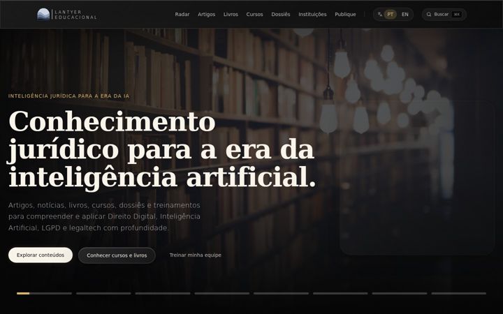 Screenshot of lantyer.com.br