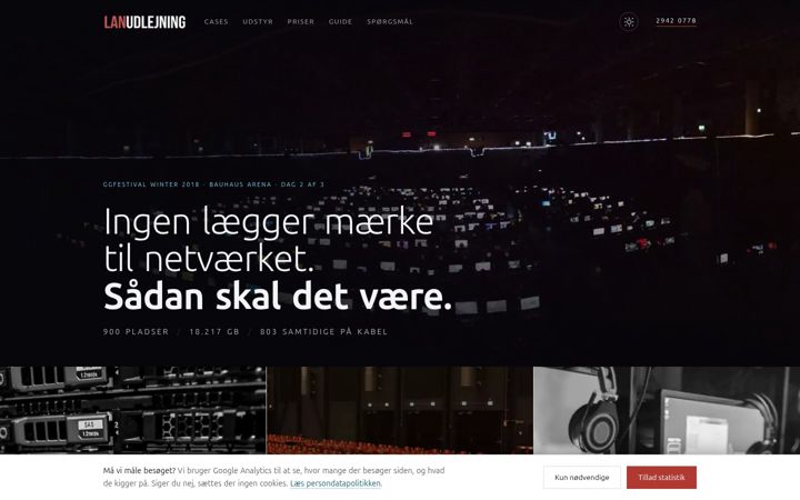 Screenshot of lanudlejning.dk