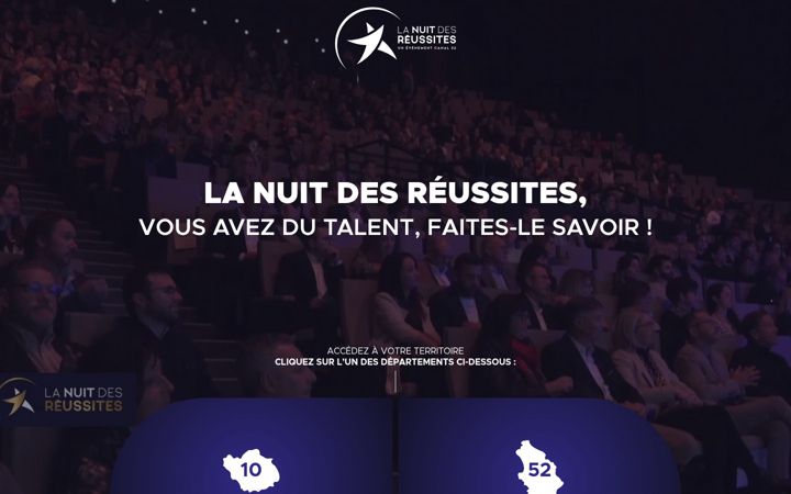 Screenshot of lanuitdesreussites.fr