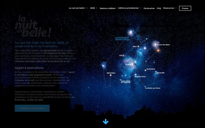 Screenshot of lanuitestbelle.org