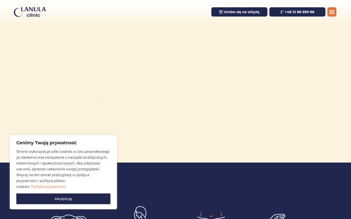Screenshot of lanulaclinic.pl