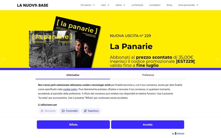 Screenshot of lanuovabase.it