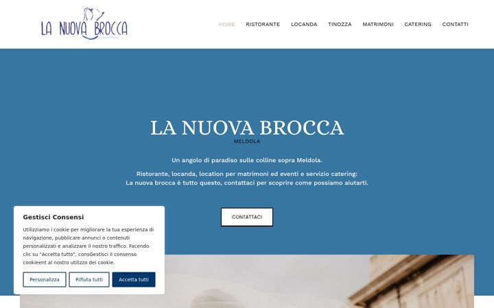 Screenshot of lanuovabrocca.com