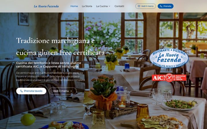 Screenshot of lanuovafazenda.it