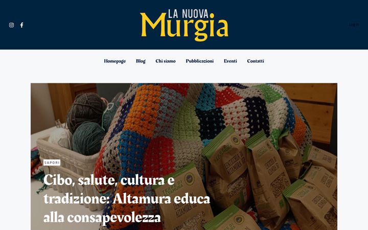 Captura de pantalla de lanuovamurgia.it