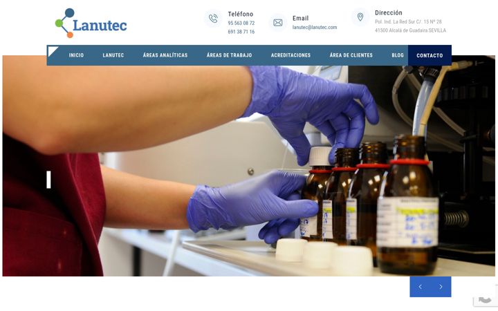 Screenshot of lanutec.com