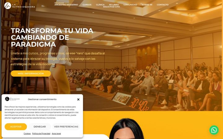 Screenshot of lanutricionadora.com