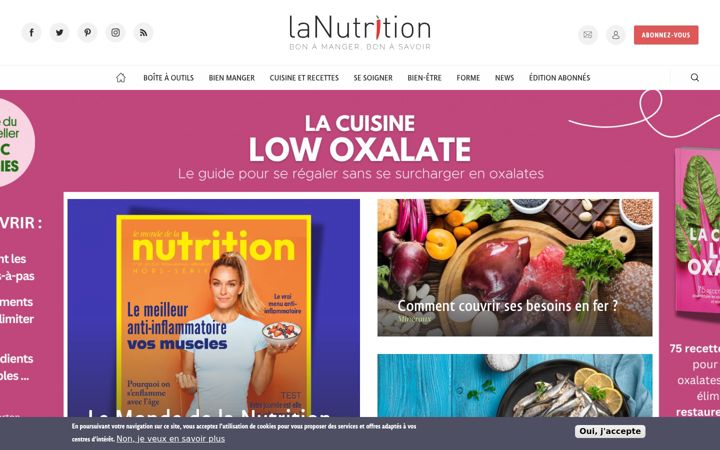 Screenshot of lanutrition.fr