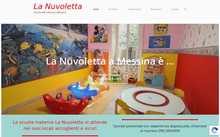 Screenshot of lanuvolettascuoladellinfanzia.com