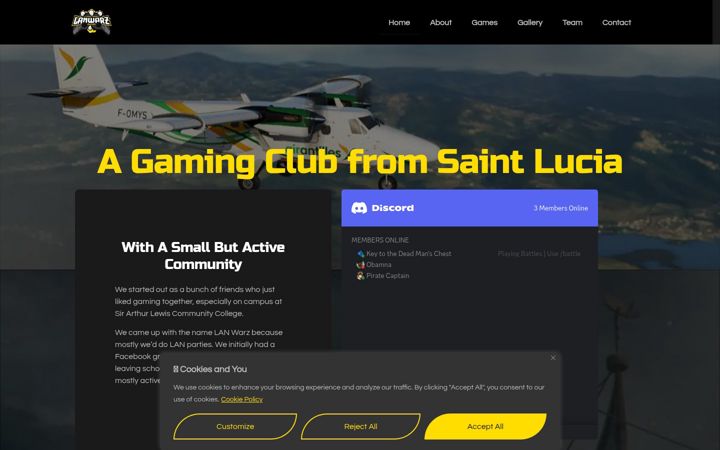 Screenshot of lanwarz.com