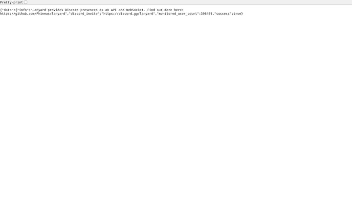 Screenshot of lanyard.rest