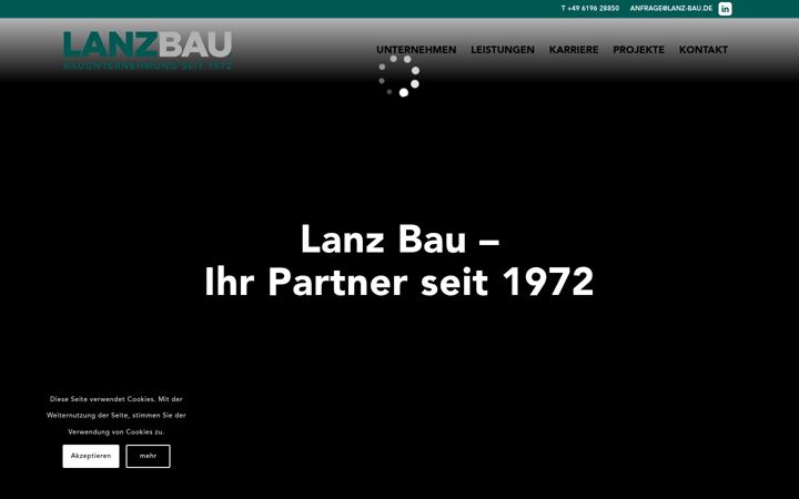 Screenshot of lanz-bau.de