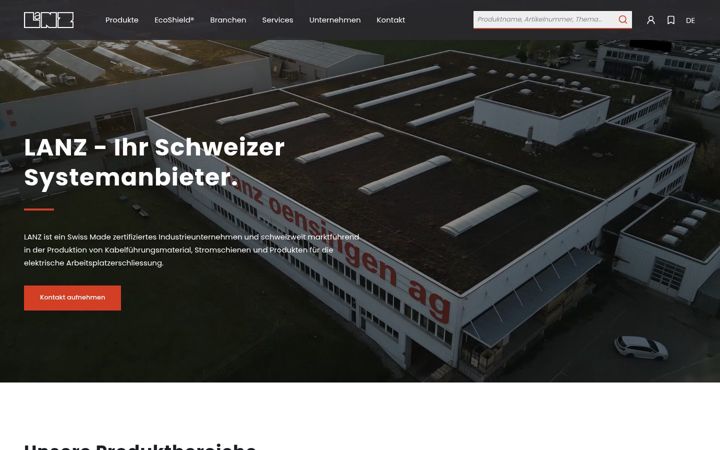 Screenshot of lanz-oens.ch