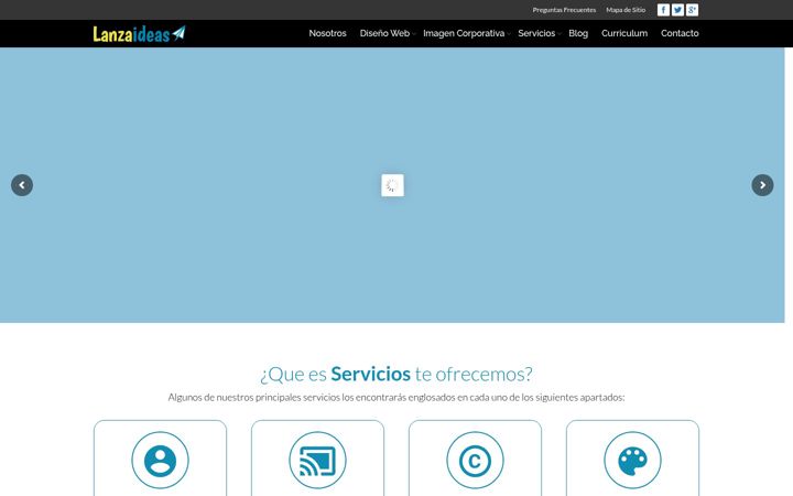 Screenshot of lanzaideas.com