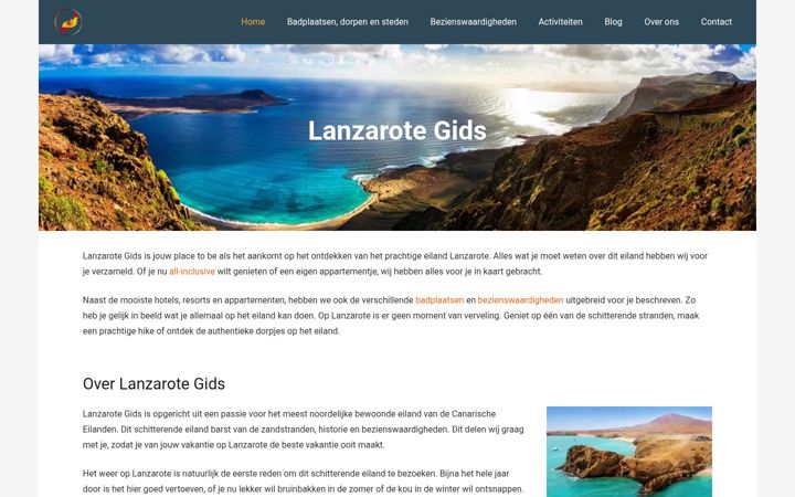 Screenshot of lanzarotegids.nl