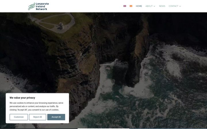 Screenshot of lanzaroteireland.com