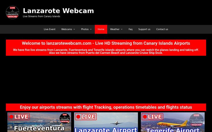 Screenshot of lanzaroteweb.es