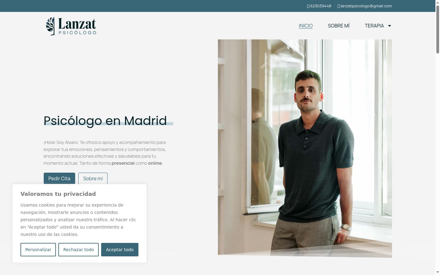Screenshot tal-banner tal-kunsens muri qabel kwalunkwe interazzjoni