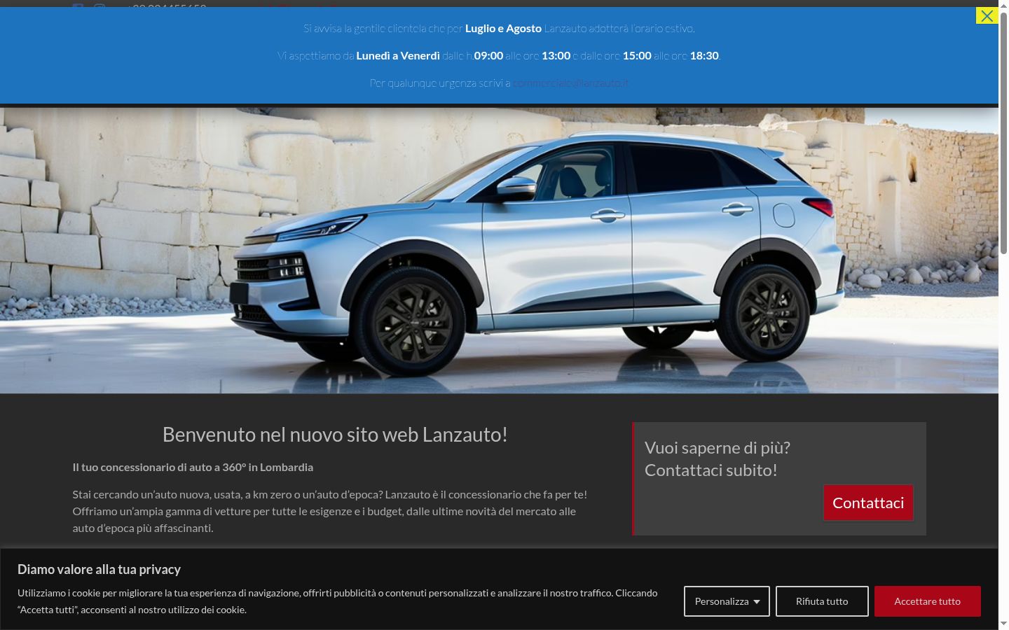 Sutikimo reklamjuostės, rodytos prieš bet kokią sąveiką, ekrano kopija