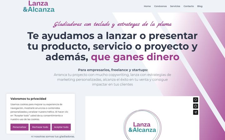 Screenshot of lanzayalcanza.com