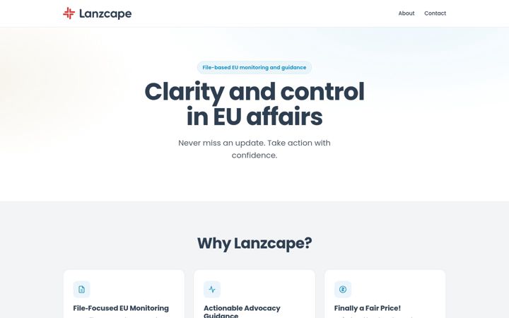 Screenshot of lanzcape.com