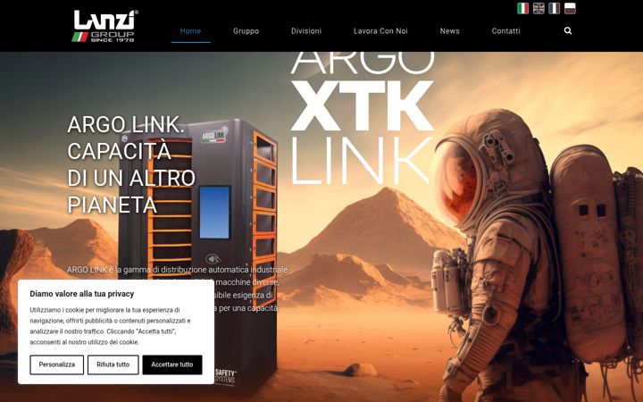 Screenshot of lanzigroup.com