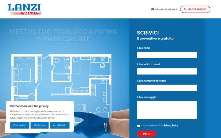 Screenshot of lanzitraslochi.it