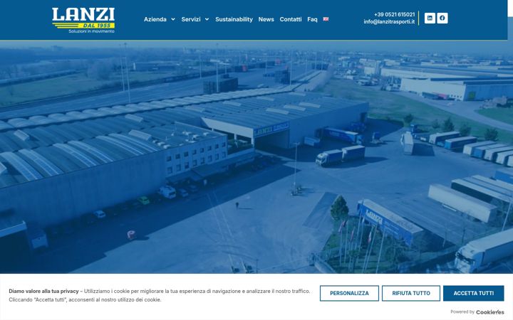 Screenshot of lanzitrasporti.it