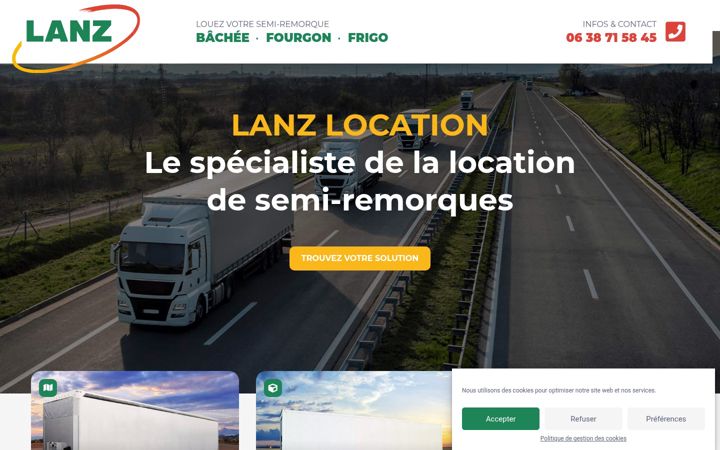 Screenshot of lanzlocation.fr