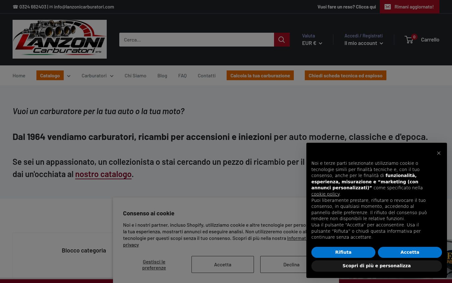 Snímek obrazovky baneru souhlasu zobrazeného před jakoukoli interakcí