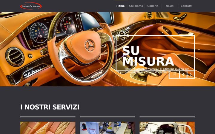Screenshot of lanzonicarinteriors.it