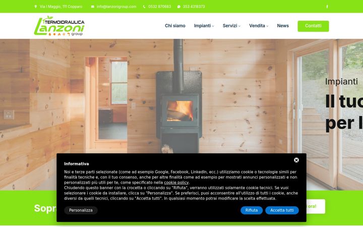 Screenshot of lanzonigroup.it