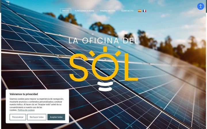 Screenshot of laoficinadelsol.es