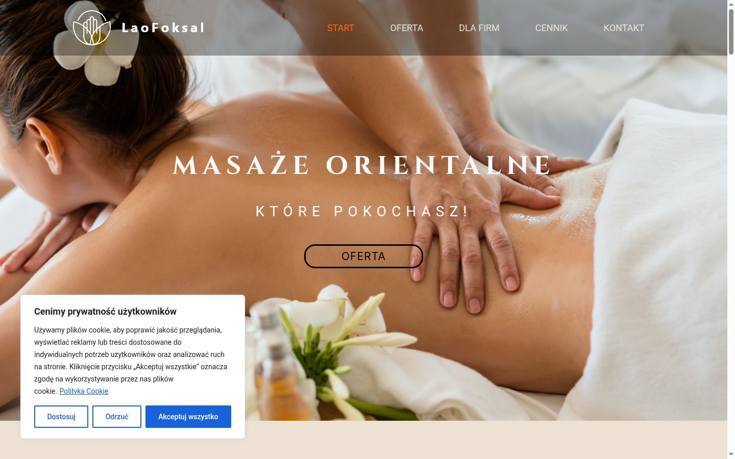 Posnetek zaslona pasice za privolitev, prikazane pred kakršno koli interakcijo