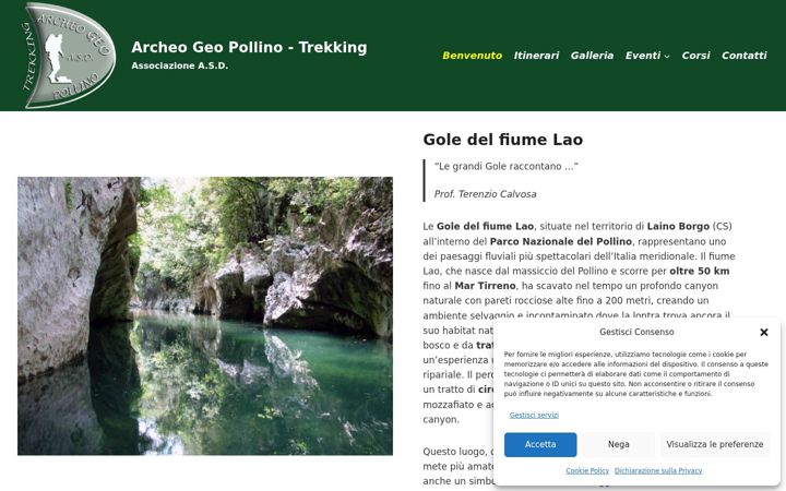 Screenshot of laogeotrekking.altervista.org