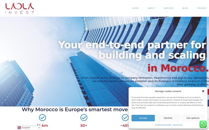Screenshot of laolainvest.com
