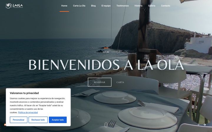 Screenshot of laolarestaurante.es